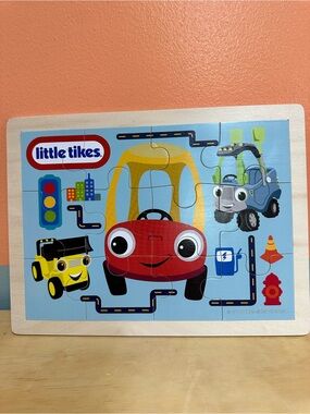Little Tikes Cozy Coupe Wooden Jigsaw Puzzle - Red & Yellow